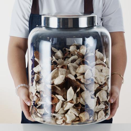 嘉宝陈皮储存罐保存放收藏带盖食品级pc非玻璃干货茶叶豆粮专用罐